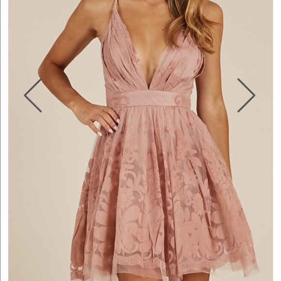 Formal Velvet floral dress - Picture 3 of 5